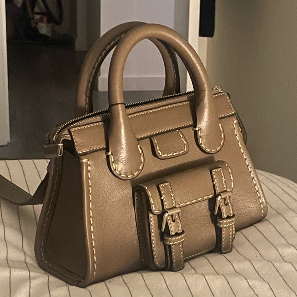 Chloe Mini Edith bag in Deep Khaki